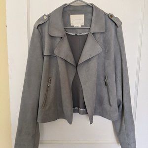 Anthropologie Faux-Suede Moto Jacket (XL)